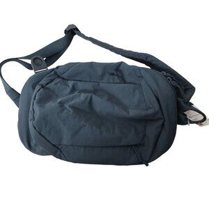 Uniqlo Crossbody Bag Nylon UNISEX 64 Blue Convertible Strap NEW